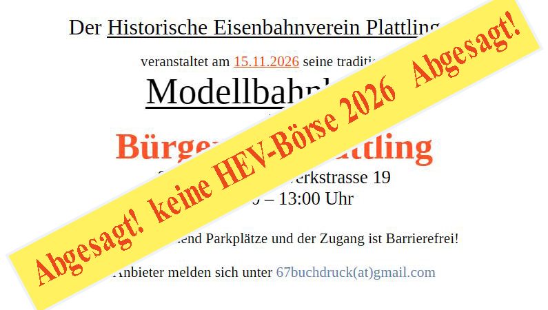 Modellbahnbörse 2026