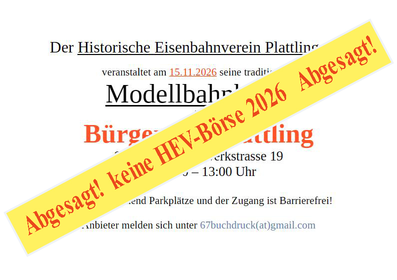 Modellbahnbörse 2026